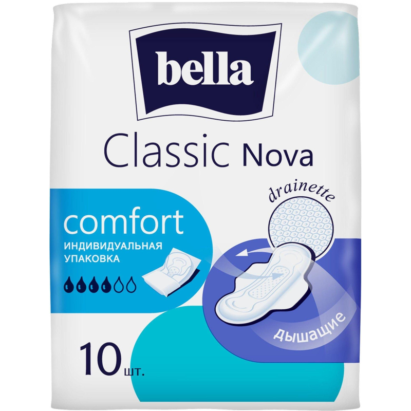 Прокладки женские гигиенические bella Classic Nova Сomfort, 10 шт./уп. - фото 2