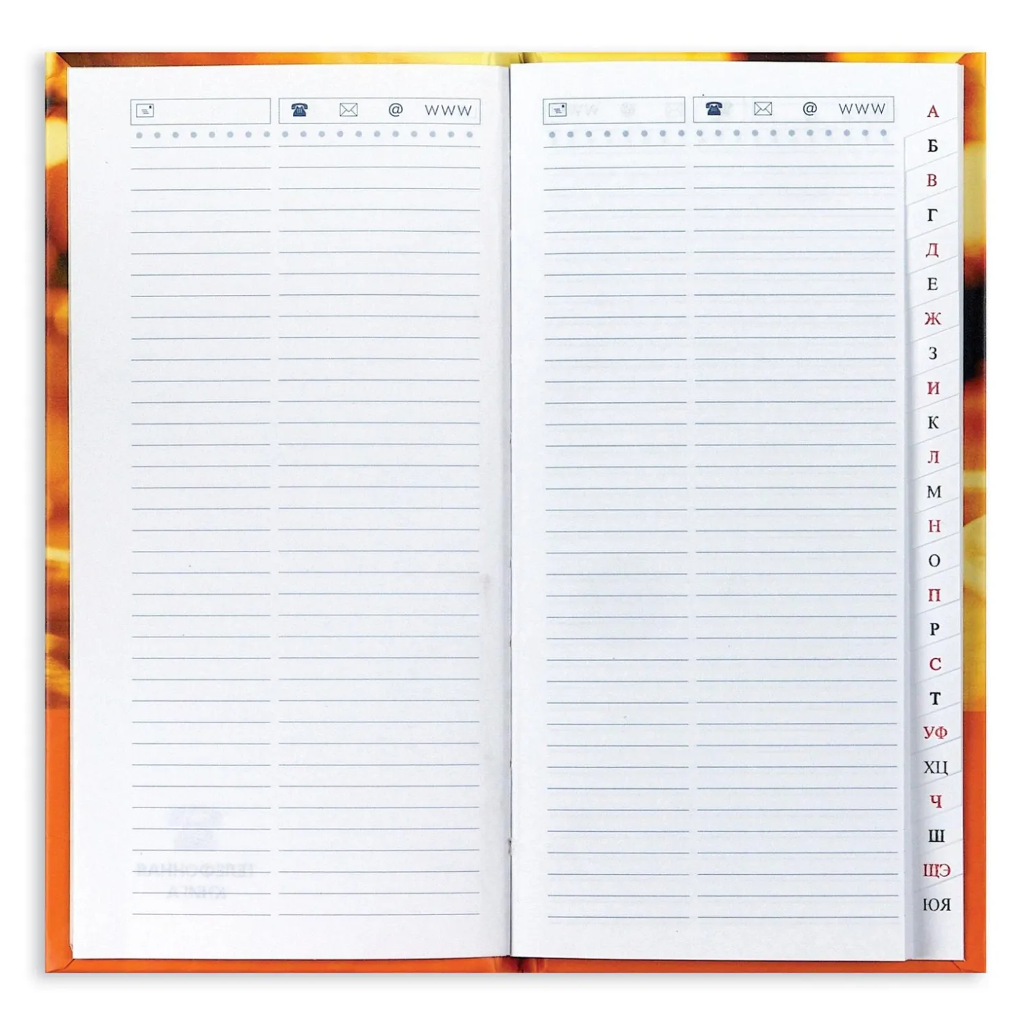 Телефонная книга 7БЦ с выбр.лак.обл,А5,100х210мм,80л,клей, в ассорт. - фото 2