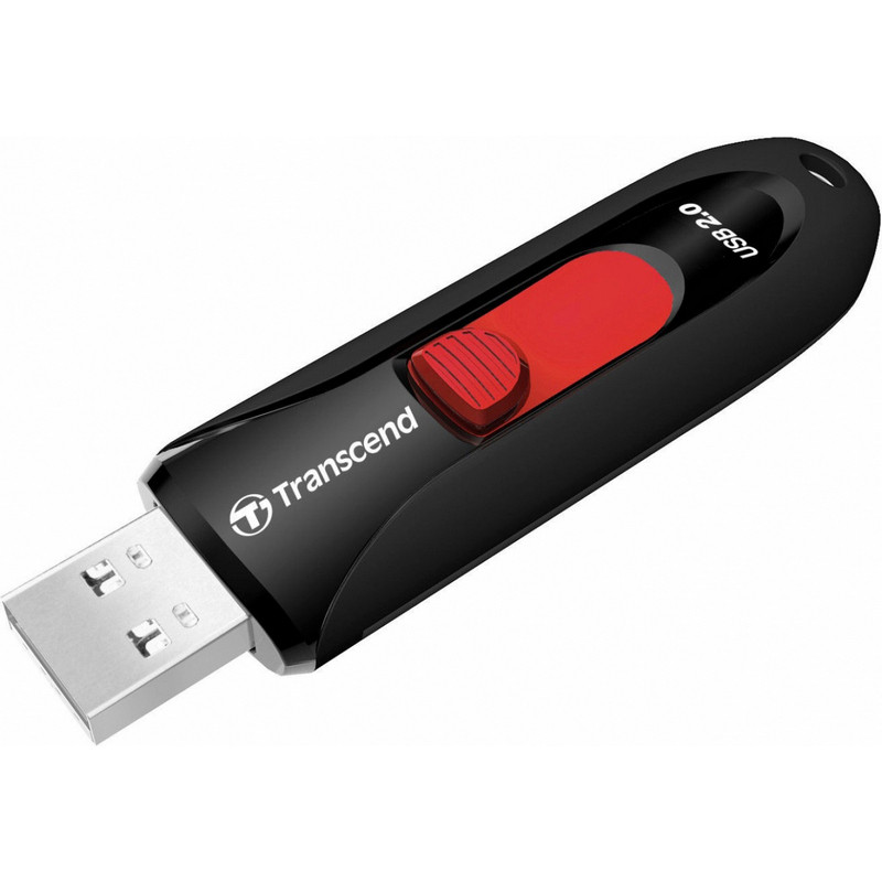 Флеш-память Transcend JetFlash 590, 32Gb, USB 2.0, ч/крас, TS32GJF590K - фото 2