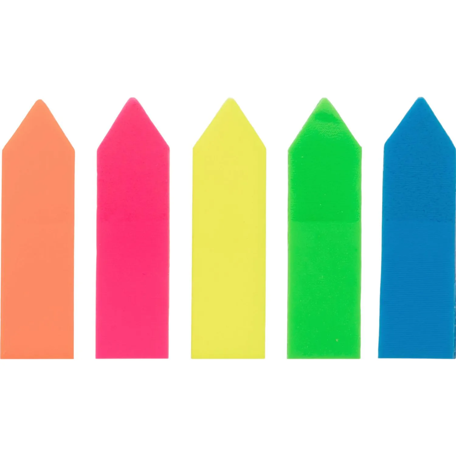 Клейкие закладки пласт. 5цв.по 20л. 12ммх44 Attache стрелки - фото 2