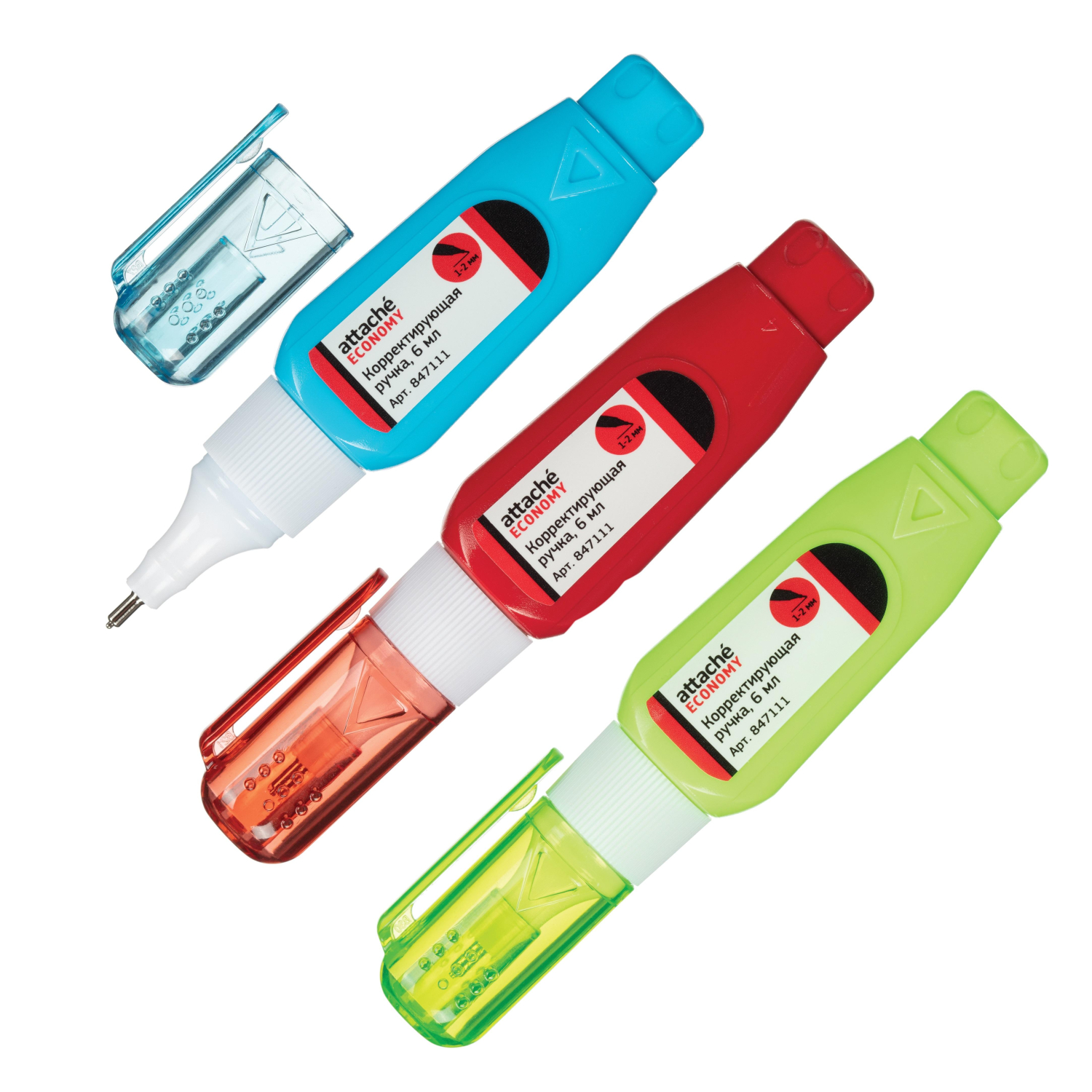 Корректирующий карандаш 6мл Attache Economy, мета ллический наконечник Корректирующий карандаш 6мл Attache Economy, мета ллический наконечник - фото 2