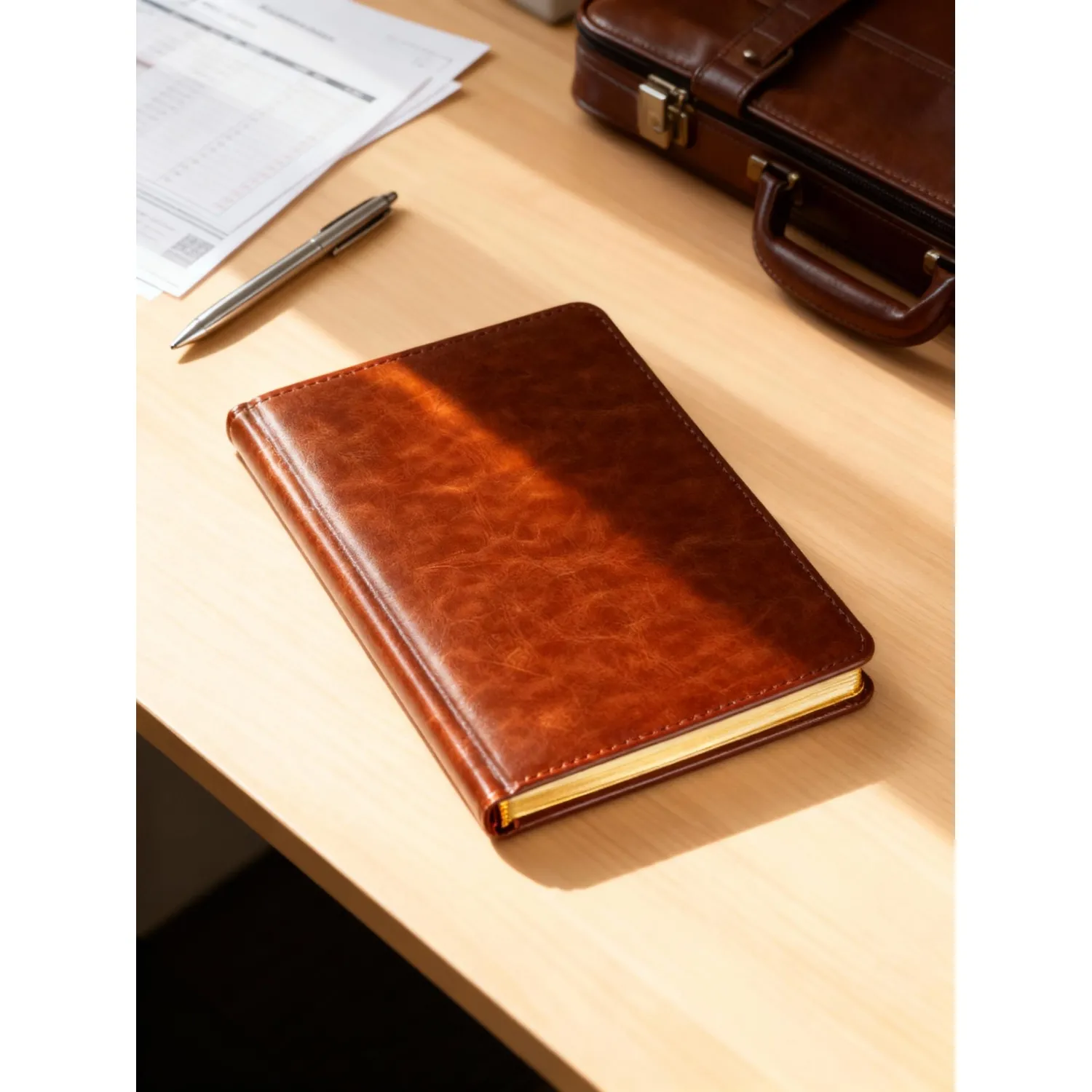 Ежедневник недатированный коричнев,А5,145х205,136л,Sidney NEBRASKA 3-128/03 - фото 23