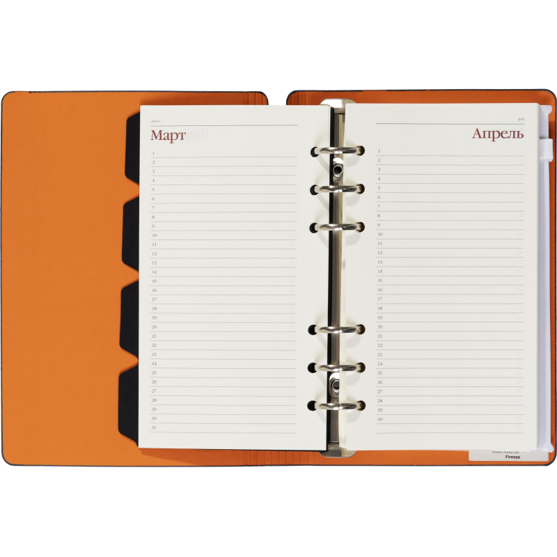 Ежедневник недатированный А5-,132х190мм,120л, FIRENZE темно-синий 3-511/01 - фото 13