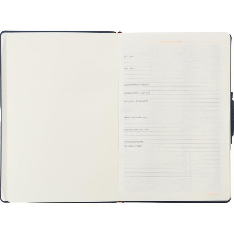 Ежедневник недатированный А5, Primavera синий, 136л. 3-536/01 - фото 3