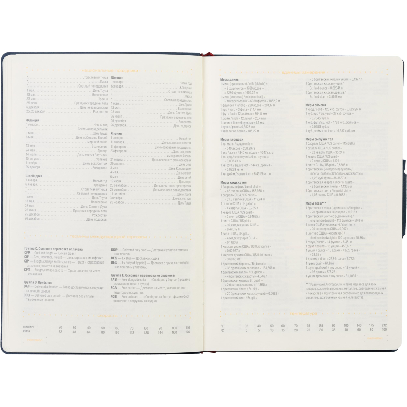 Ежедневник недатированный А5, Primavera синий, 136л. 3-536/01 - фото 9