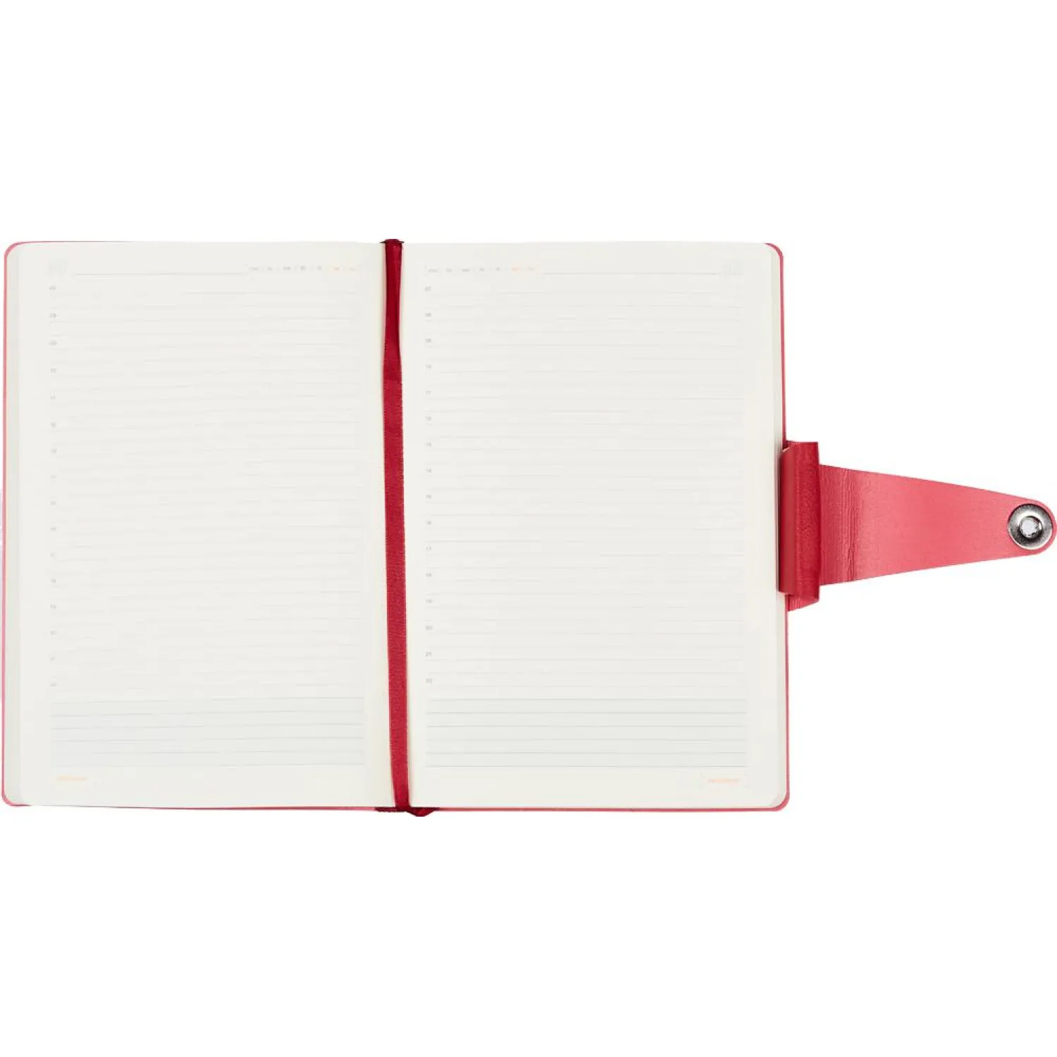 Ежедневник недатированный А5, Primavera красный, 136л. 3-536/02 - фото 3