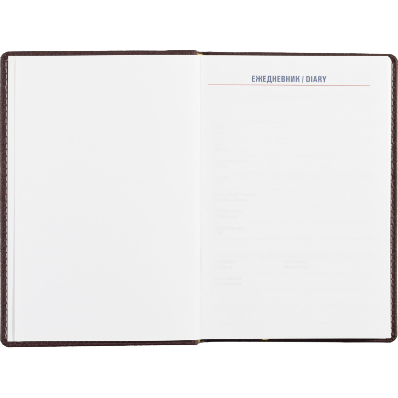 Ежедневник недатированный А5,142x210мм,176л,бордо АТТАСНЕ Bizon - фото 7