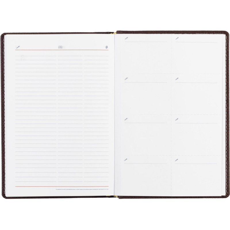 Ежедневник недатированный А5,142x210мм,176л,бордо АТТАСНЕ Bizon - фото 17