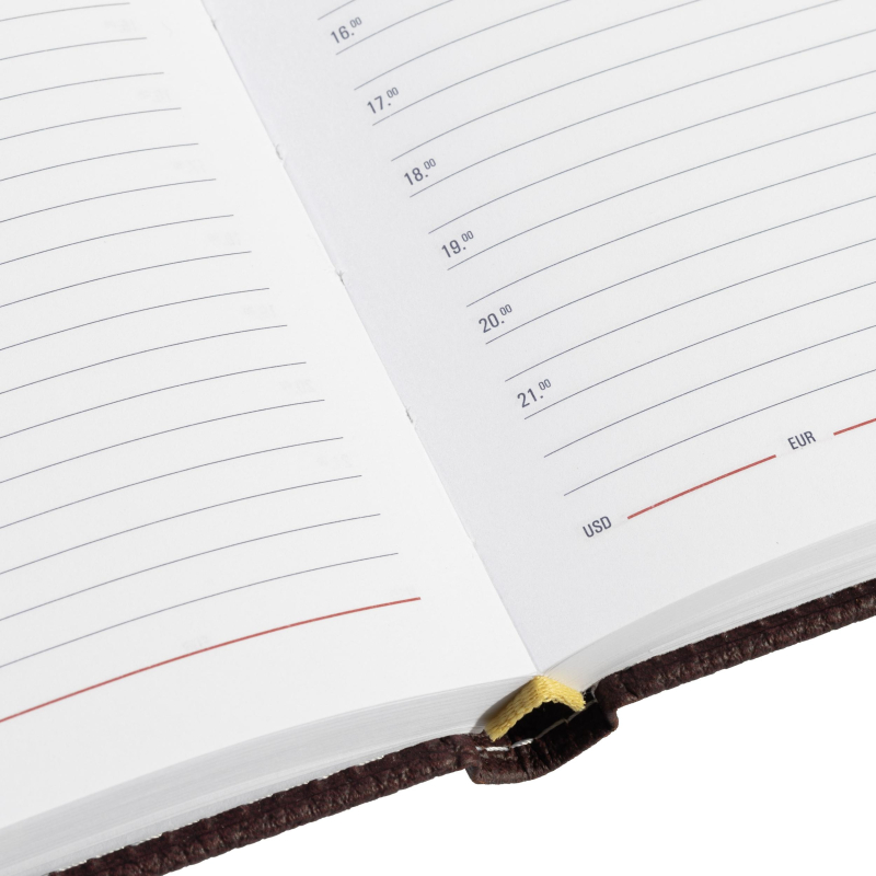 Ежедневник недатированный А5,142x210мм,176л,бордо АТТАСНЕ Bizon - фото 19