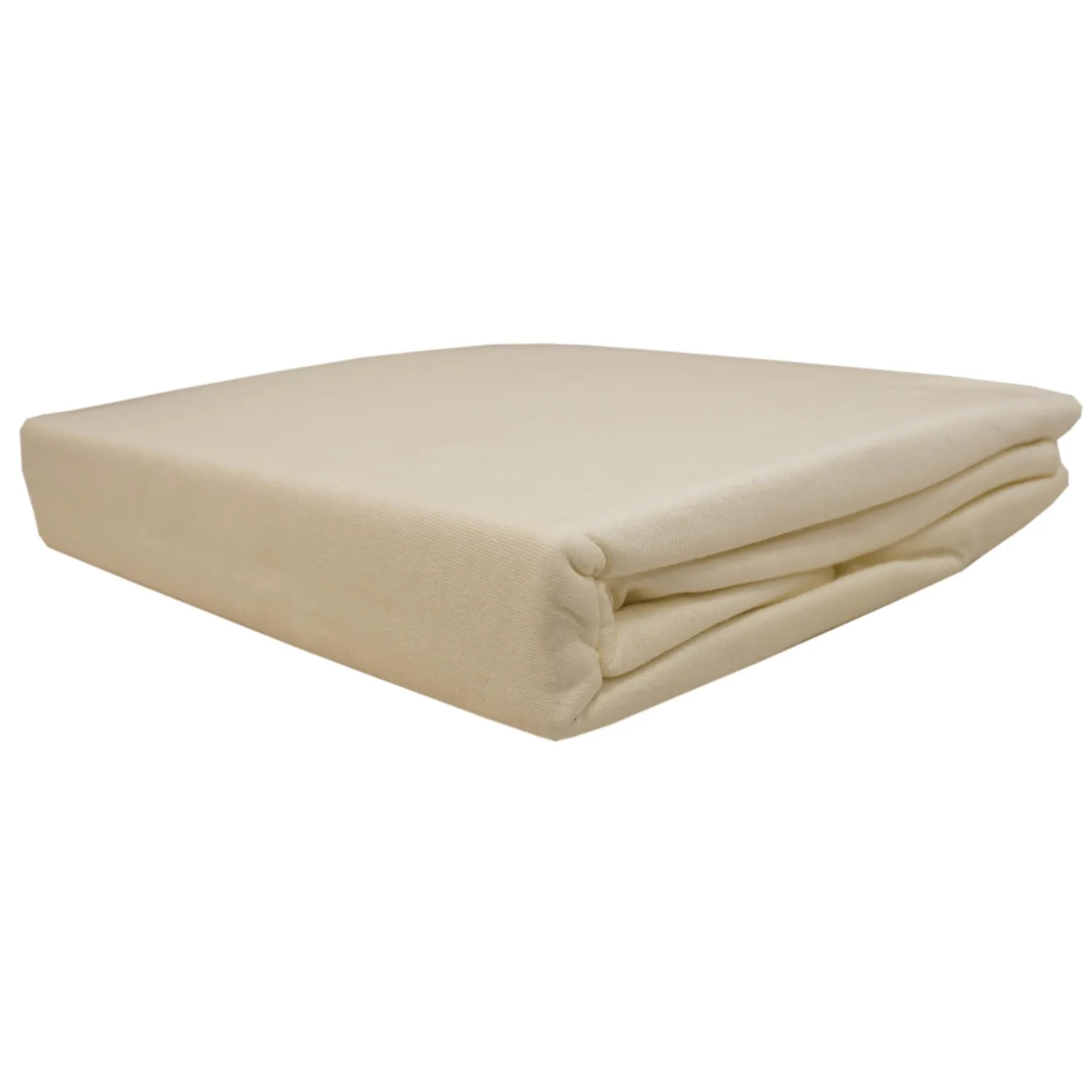 Простыня трикотажная на резинке 160х200х20см, молочно-белая - фото 1