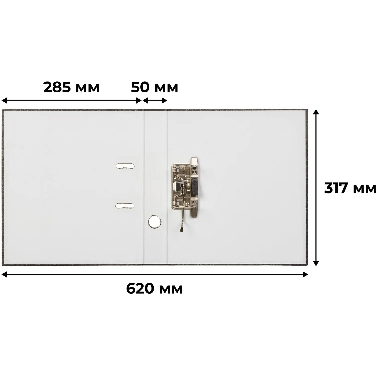 Папка-регистратор без мет.уг. 50мм мрам ч/б,уп.10шт,бум/бум,крам.к - фото 11