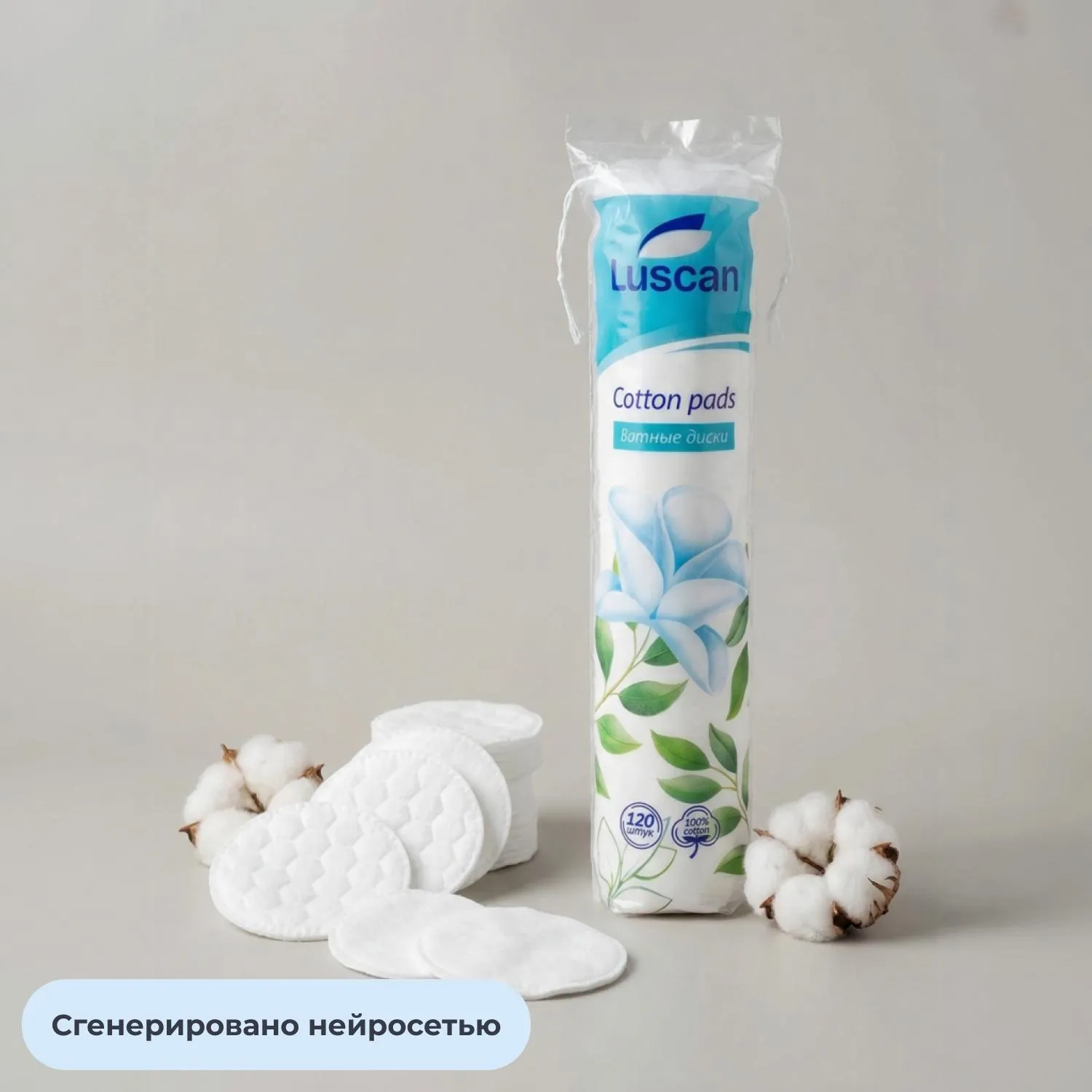 Диски ватные Luscan двусторонние 120шт/уп - фото 4