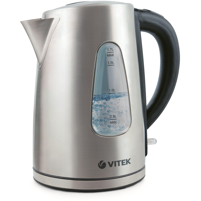 Чайник  Vitek VT-7007, 2200 Вт, 1,7 л, металл - фото 1