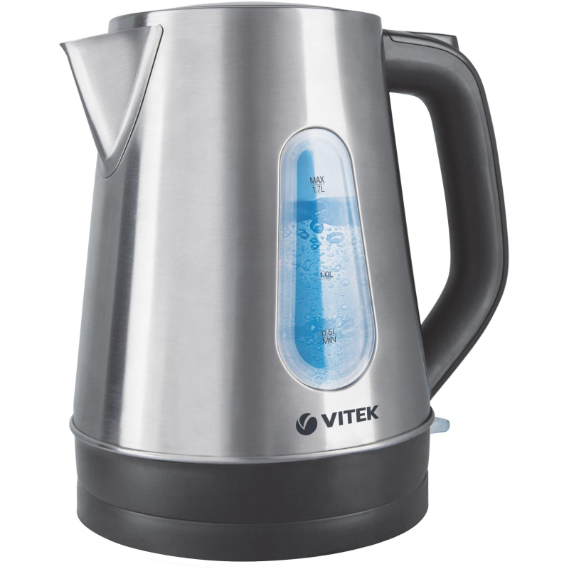 Чайник Vitek VT-7038,2200 вт,1,7 л, металл - фото 1