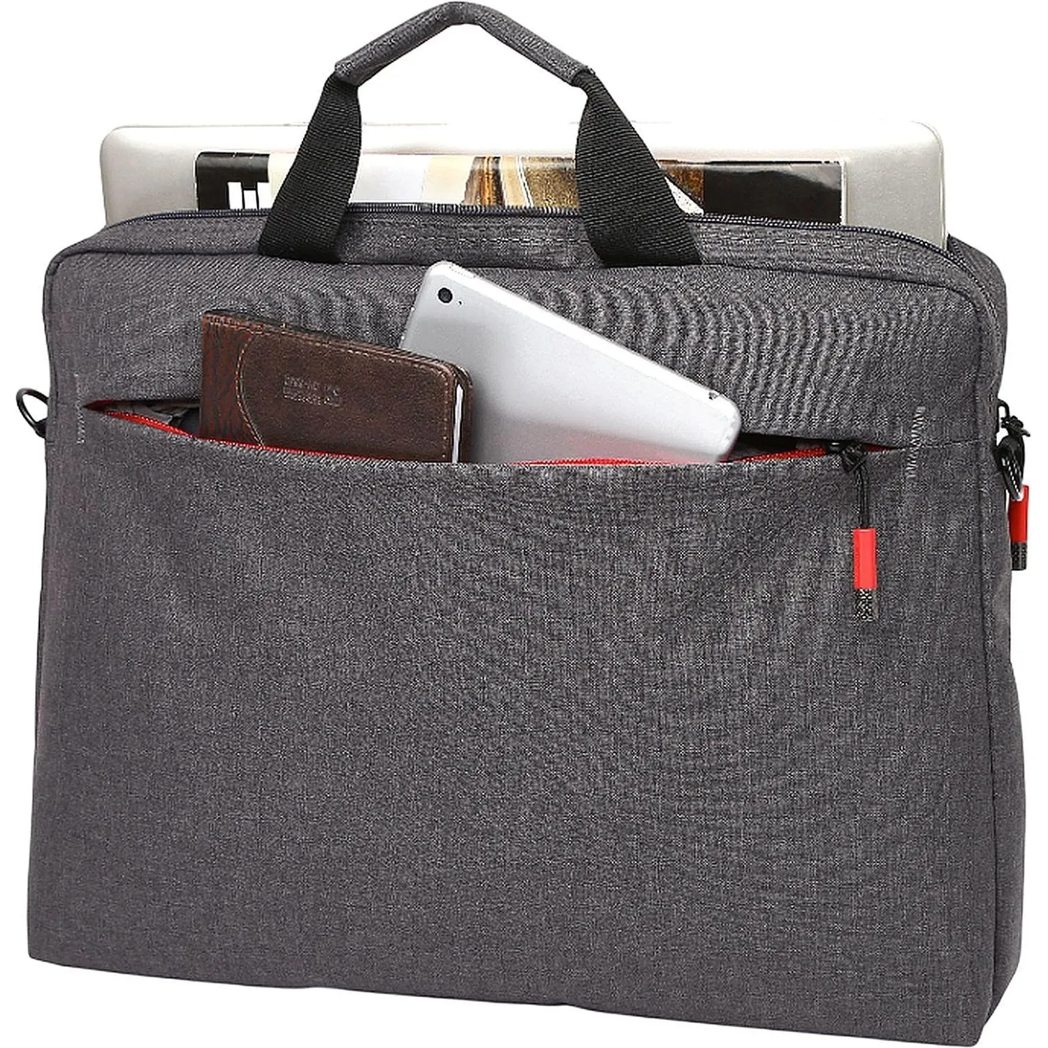 Сумка для ноутбука 15.6, Sumdex City (Red), серая, PON-201GY - фото 6