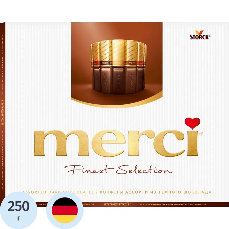 Конфеты Merci темный ассорти, 250г - фото 1