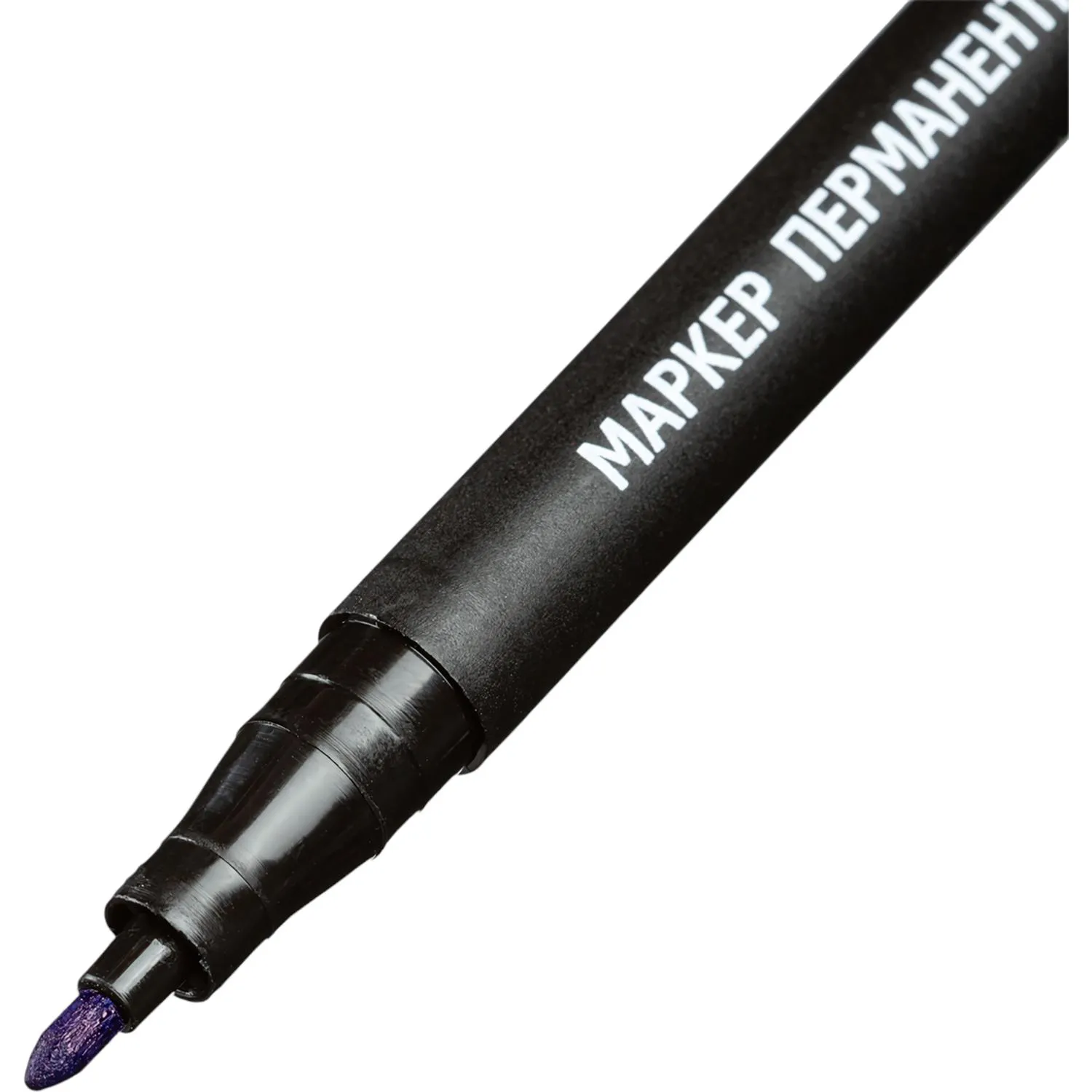 Маркер перманентный ATTACHE синий 1 мм. - фото 3