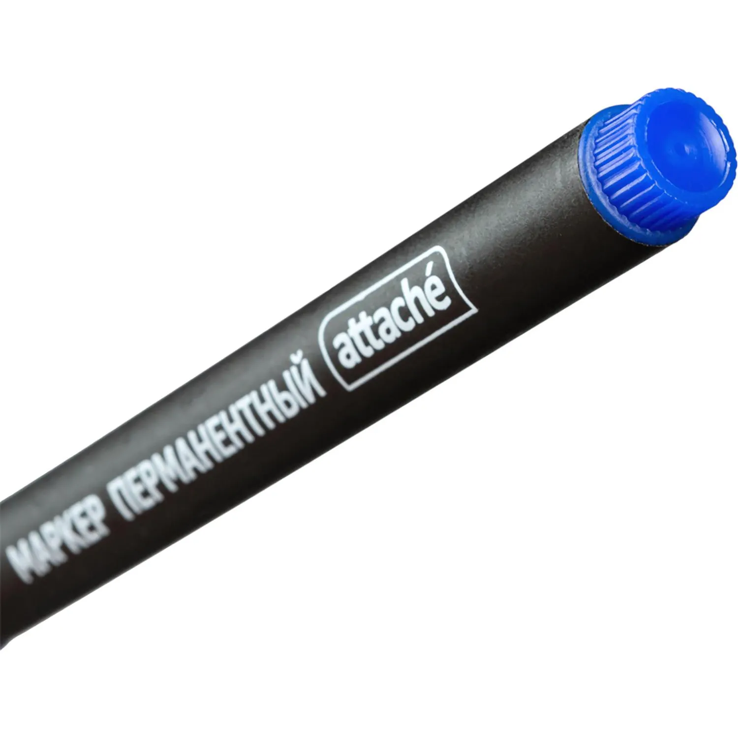 Маркер перманентный ATTACHE синий 1 мм. - фото 4