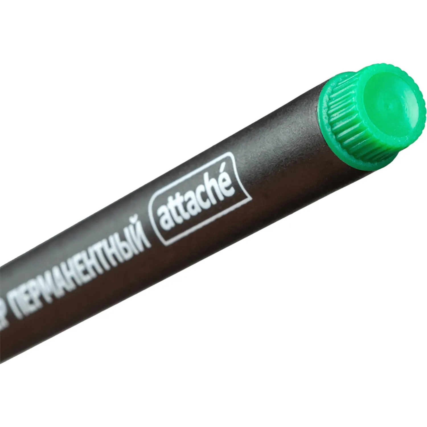 Маркер перманентный ATTACHE зеленый 1 мм. - фото 4