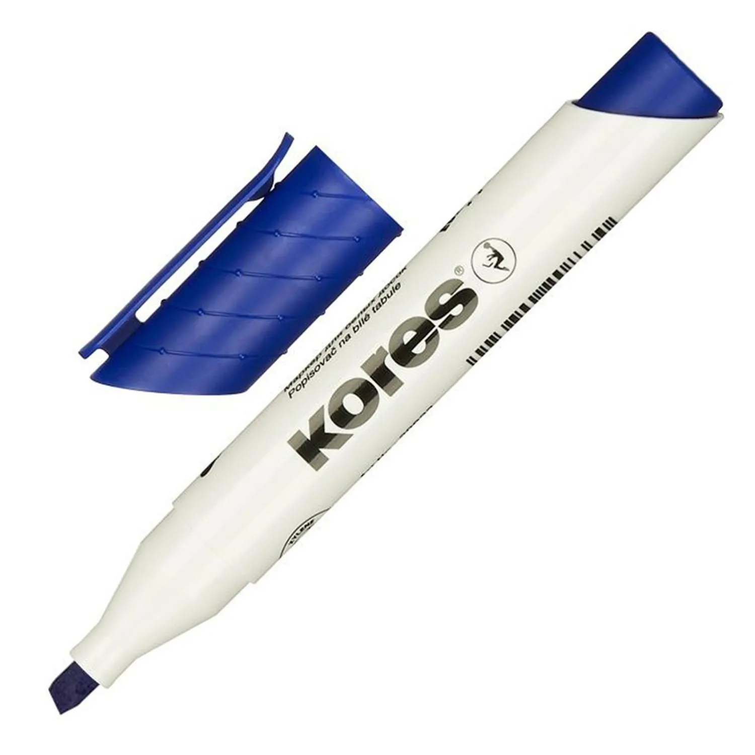 Маркер для белых досок KORES набор 4 цв. 3-5 мм скошенный наконечник 20845 - фото 2