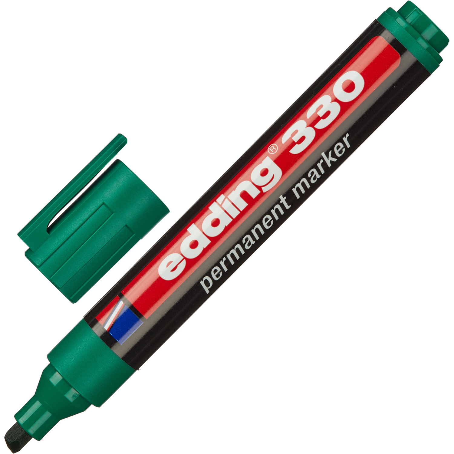 Набор маркеров перманентных EDDING E-330/4S 4 шт/уп 1-5мм скошенный наконеч - фото 2