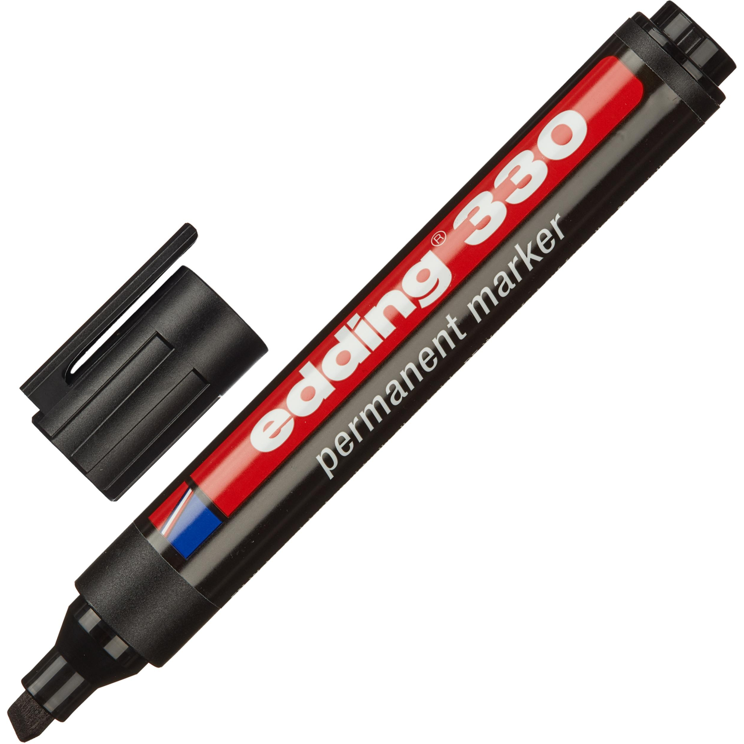 Набор маркеров перманентных EDDING E-330/4S 4 шт/уп 1-5мм скошенный наконеч - фото 3