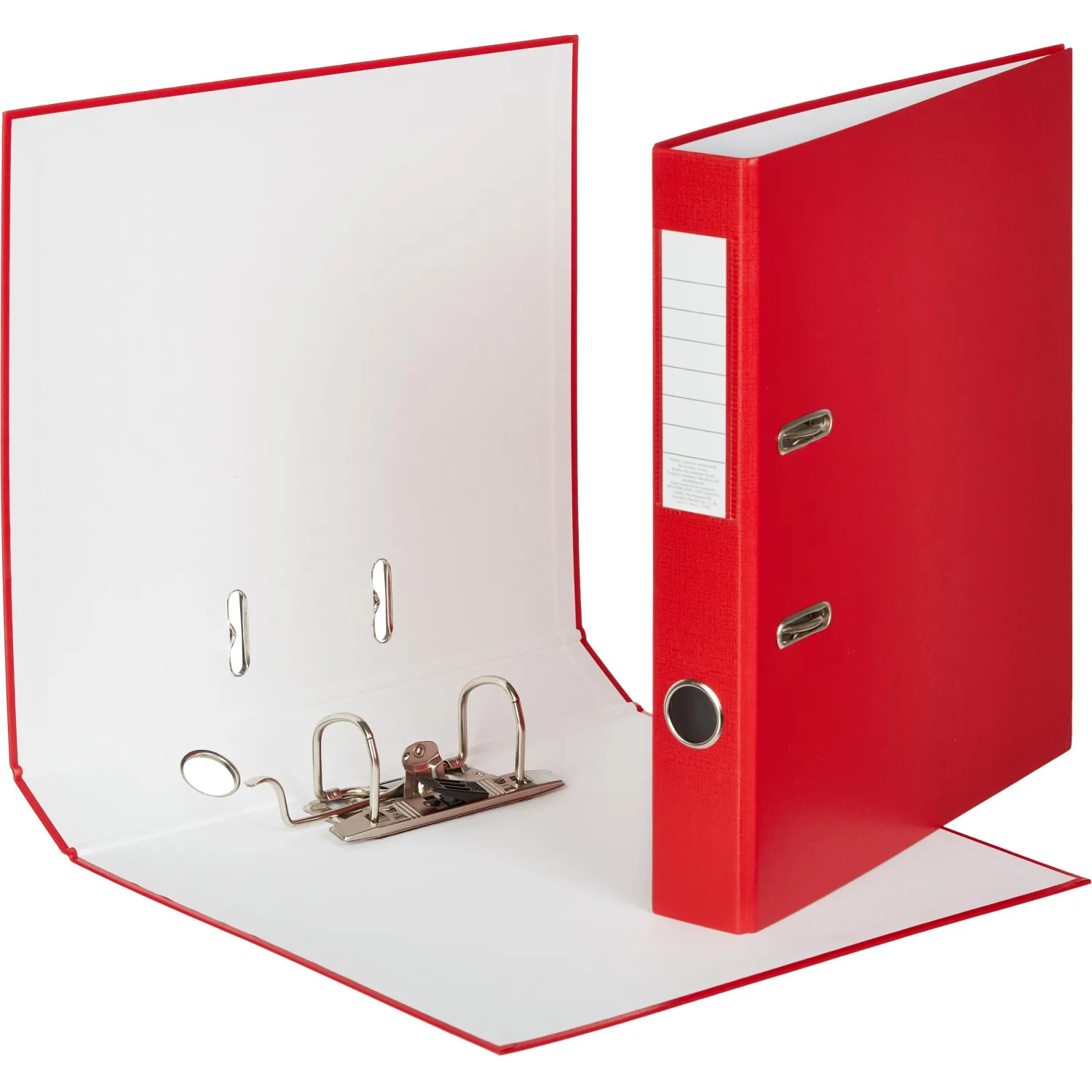 Папка-регистратор  50мм, 10шт/уп, красный,ПБП1,карм.кор - фото 2