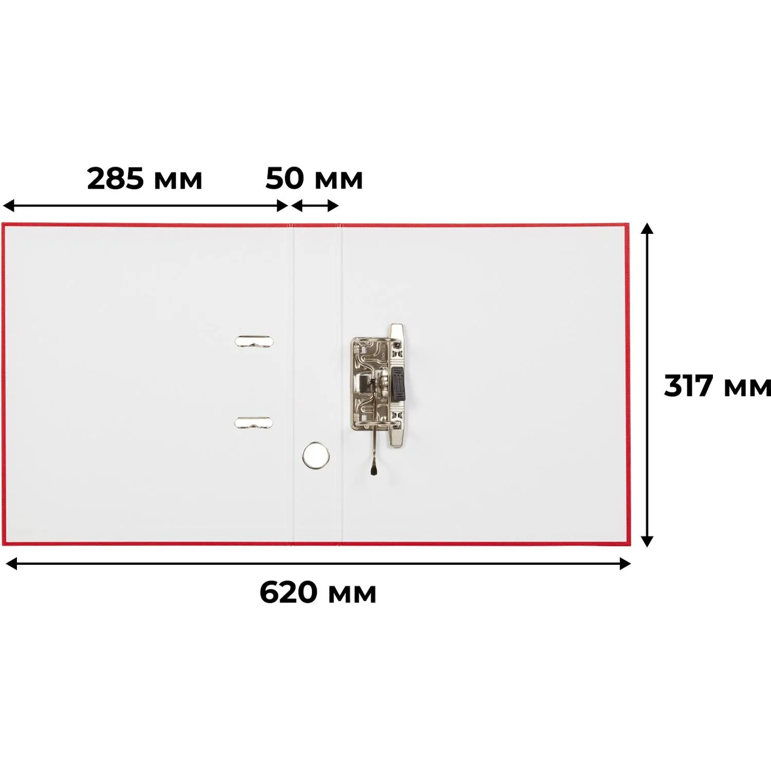 Папка-регистратор  50мм, 10шт/уп, красный,ПБП1,карм.кор - фото 11