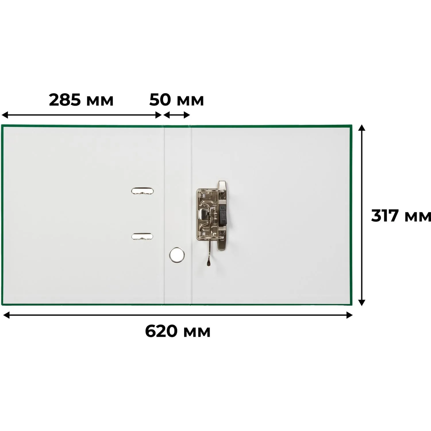 Папка-регистратор  50мм, 10шт/уп, зеленый,ПБП1,карм.кор - фото 11