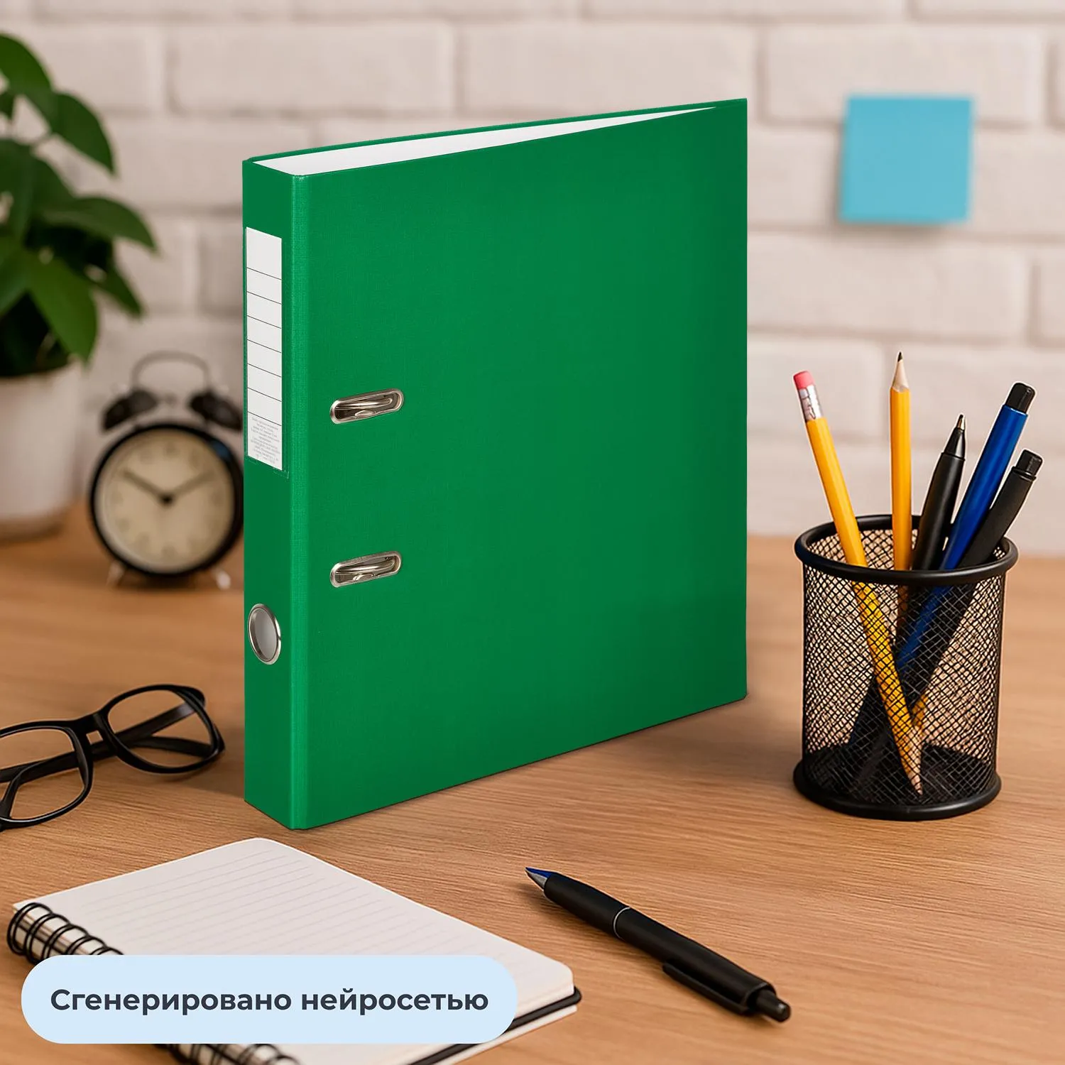 Папка-регистратор  50мм, 10шт/уп, зеленый,ПБП1,карм.кор - фото 12