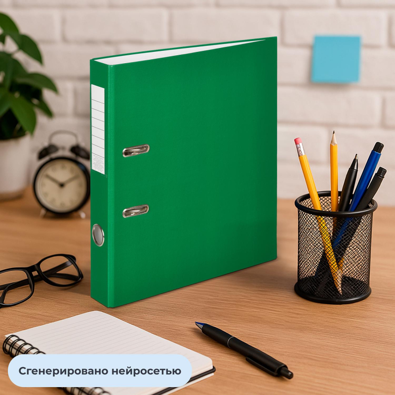 Папка-регистратор Attache Economy, 50мм, 10шт/уп, зеленый,ПБП1,карм.кор - фото 12