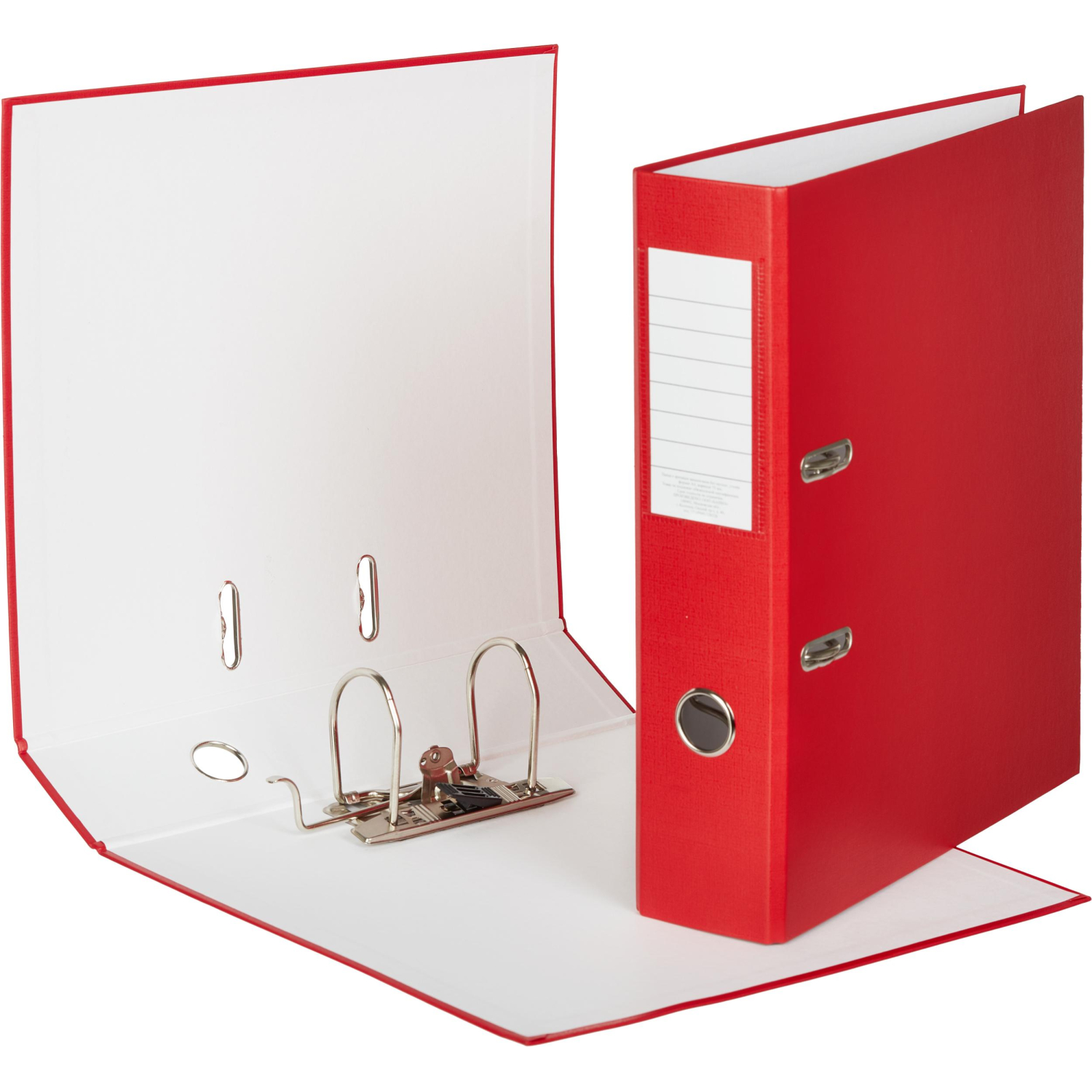 Папка-регистратор Attache Economy, 75мм, 10шт/уп, красный,ПБП1,карм.кор - фото 2