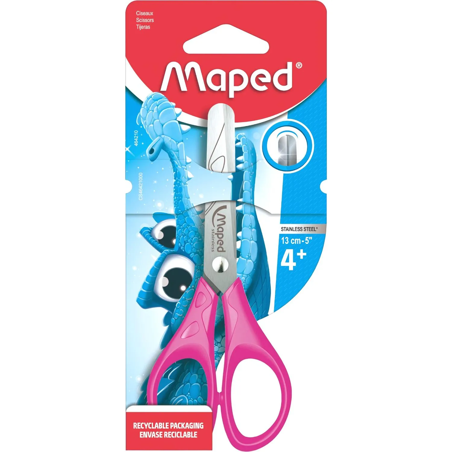 Ножницы Maped ESSENTIALS 130мм,пласт.эргономичн.ручки,ассорти,464210 - фото 6