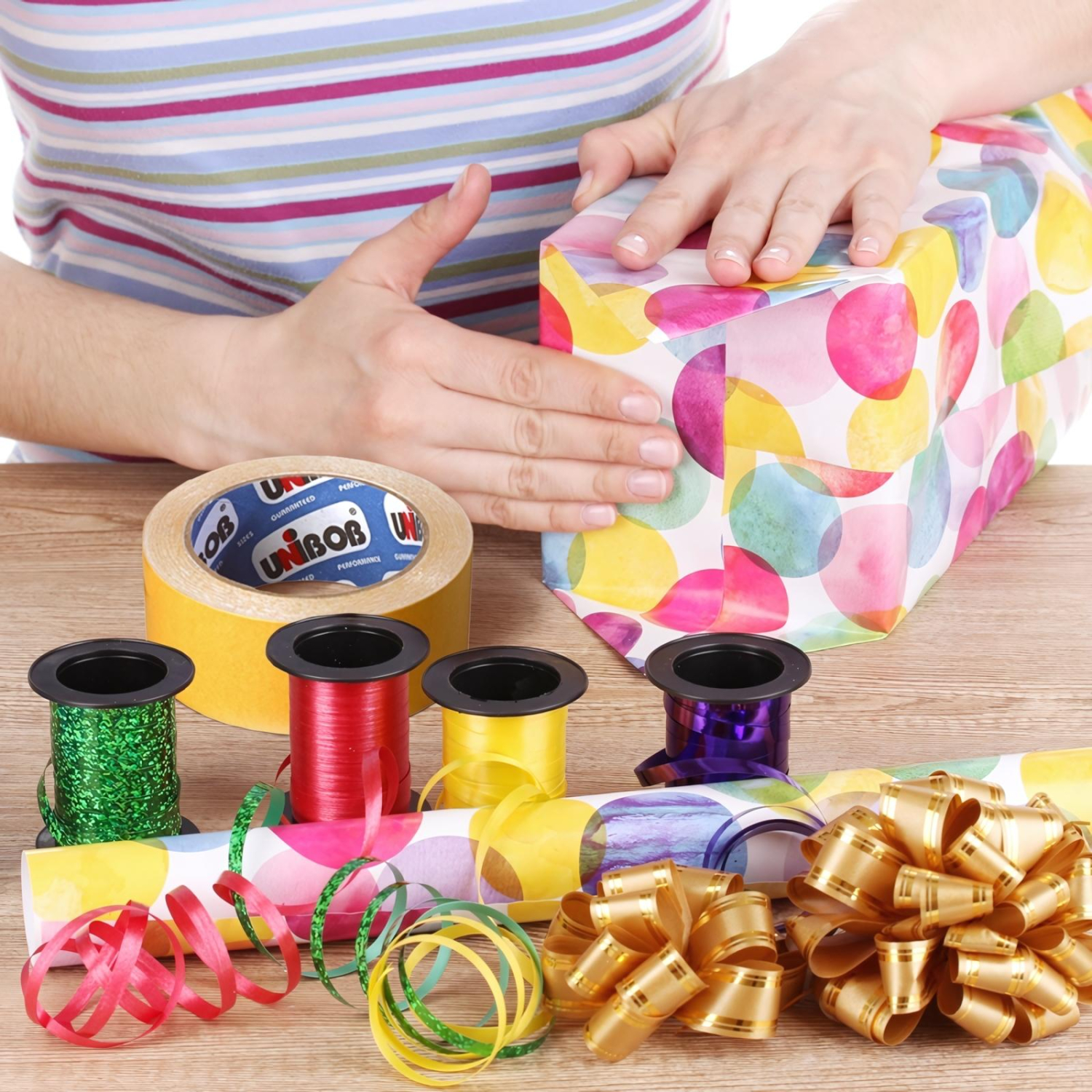 Клейкая лента двухсторонняя  UNIBOB 50мм х 10м (полипропилен) Клейкая лента двухсторонняя  UNIBOB 50мм х 10м (полипропилен) - фото 4