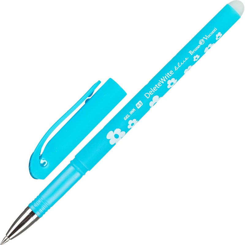 Ручка гелевая BV DeleteWrite Art Цветочки пиши-стирай 0,5мм в ассор 20-0202 - фото 7