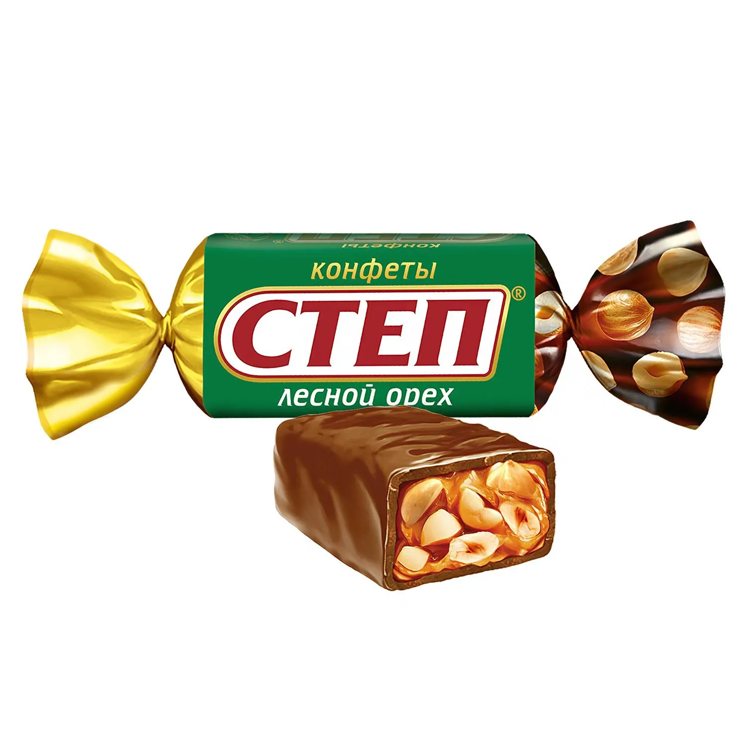 Конфеты шоколадные Степ лесной орех с арахисом и фундуком,  1кг Конфеты шоколадные Степ лесной орех с арахисом и фундуком,  1кг - фото 2