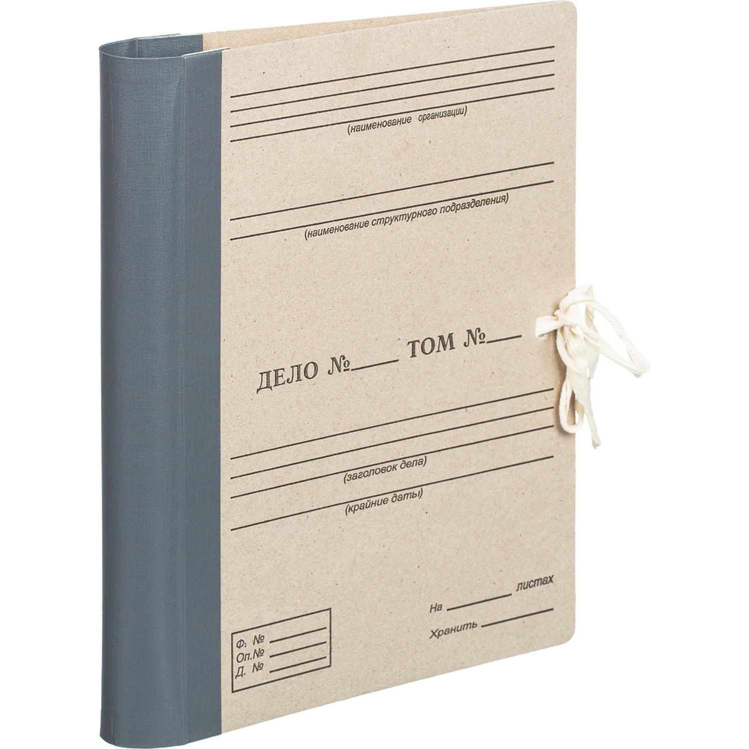 Папка архивная  на завязках с гребешками 8 0 мм - фото 2