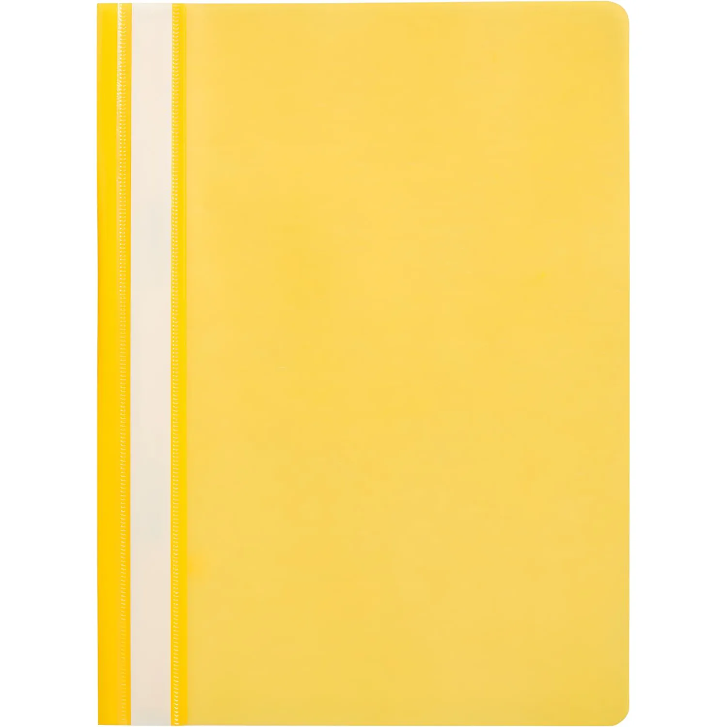 Скоросшиватель пластиковый A4  (100/110) жел 10шт/уп Россия - фото 2