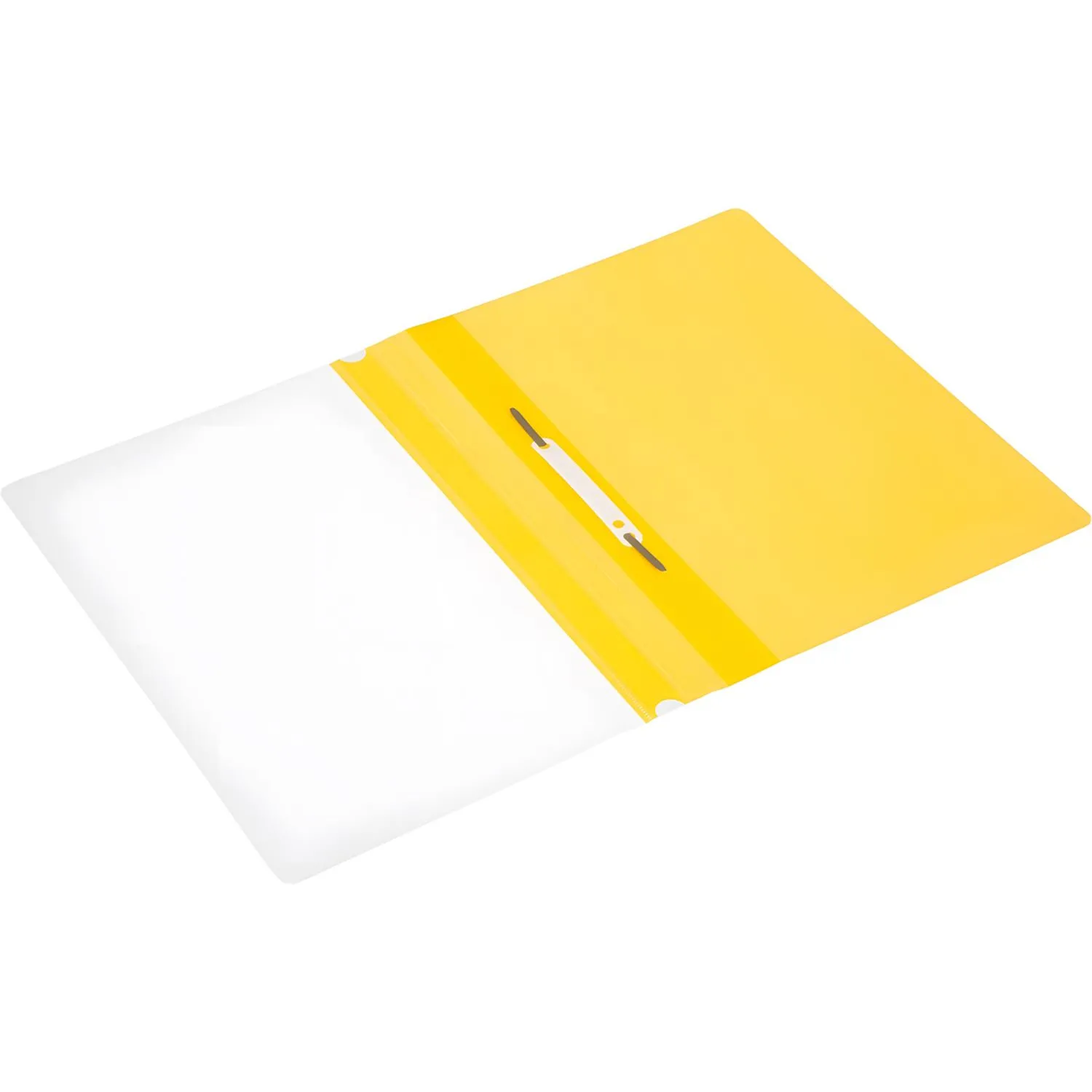 Скоросшиватель пластиковый A4  (100/110) жел 10шт/уп Россия - фото 3