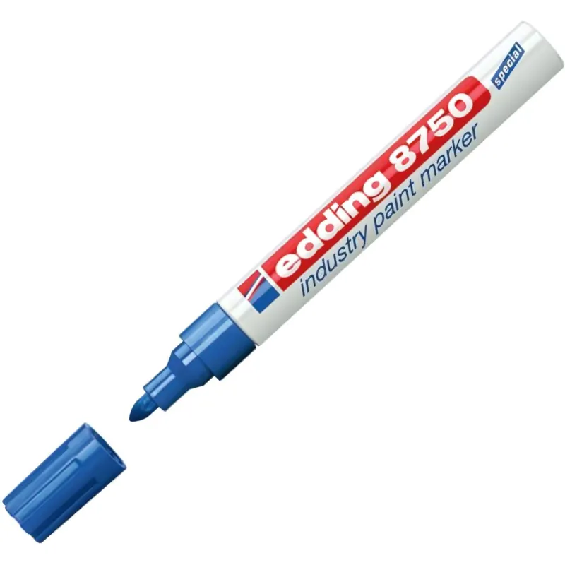 Маркер для промышленной графики EDDING E-8750/3 синий 2-4мм - фото 1