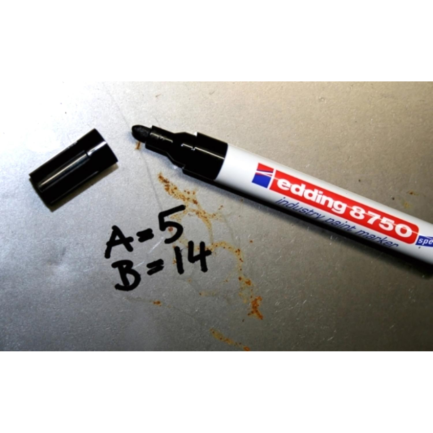 Маркер для промышленной графики EDDING E-8750/5 желтый 2-4мм - фото 3