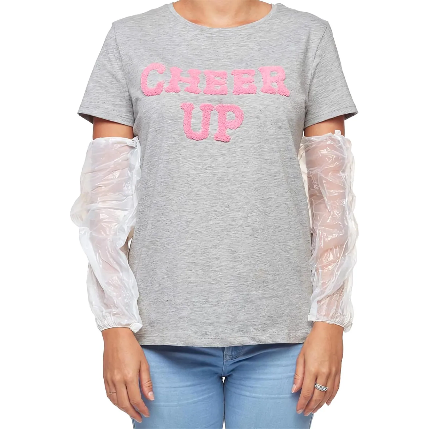 Нарукавники одноразовые п/э,цв.белый НАРБ-3 50пар/в уп. (100 шт/уп) - фото 2