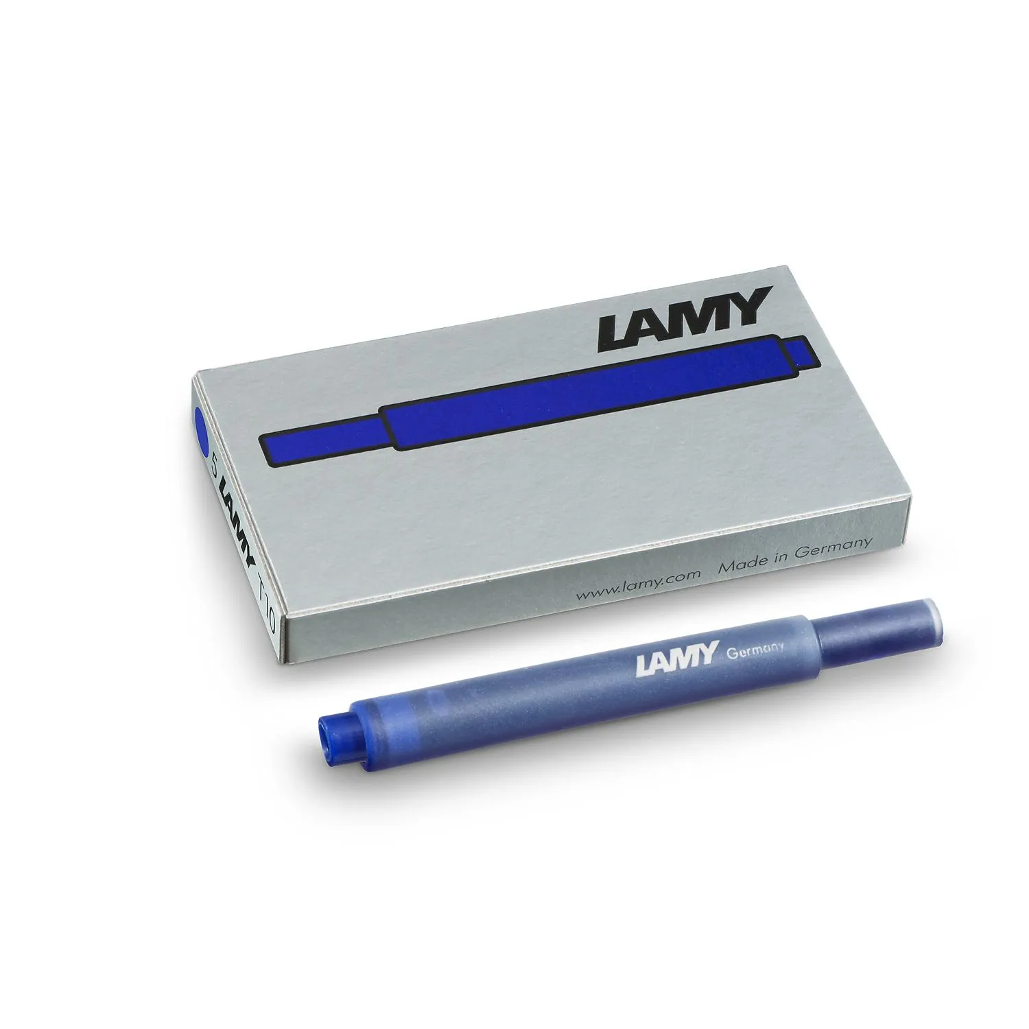 Картридж чернильный для перьевой ручки  LAMY T10, Синий, 5 шт./уп., 1602077 - фото 1
