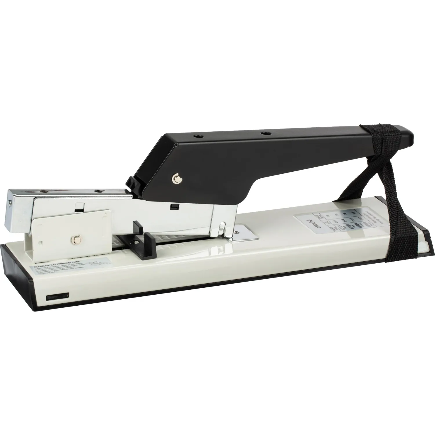 Степлер мощный Attache до 100 листов, №23/6- 23/13, цвет черно-белый - фото 2