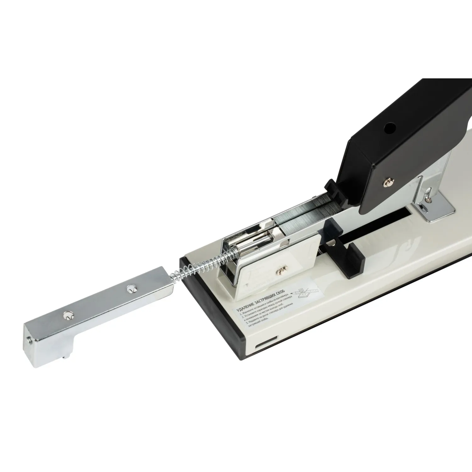 Степлер мощный Attache до 100 листов, №23/6- 23/13, цвет черно-белый - фото 4