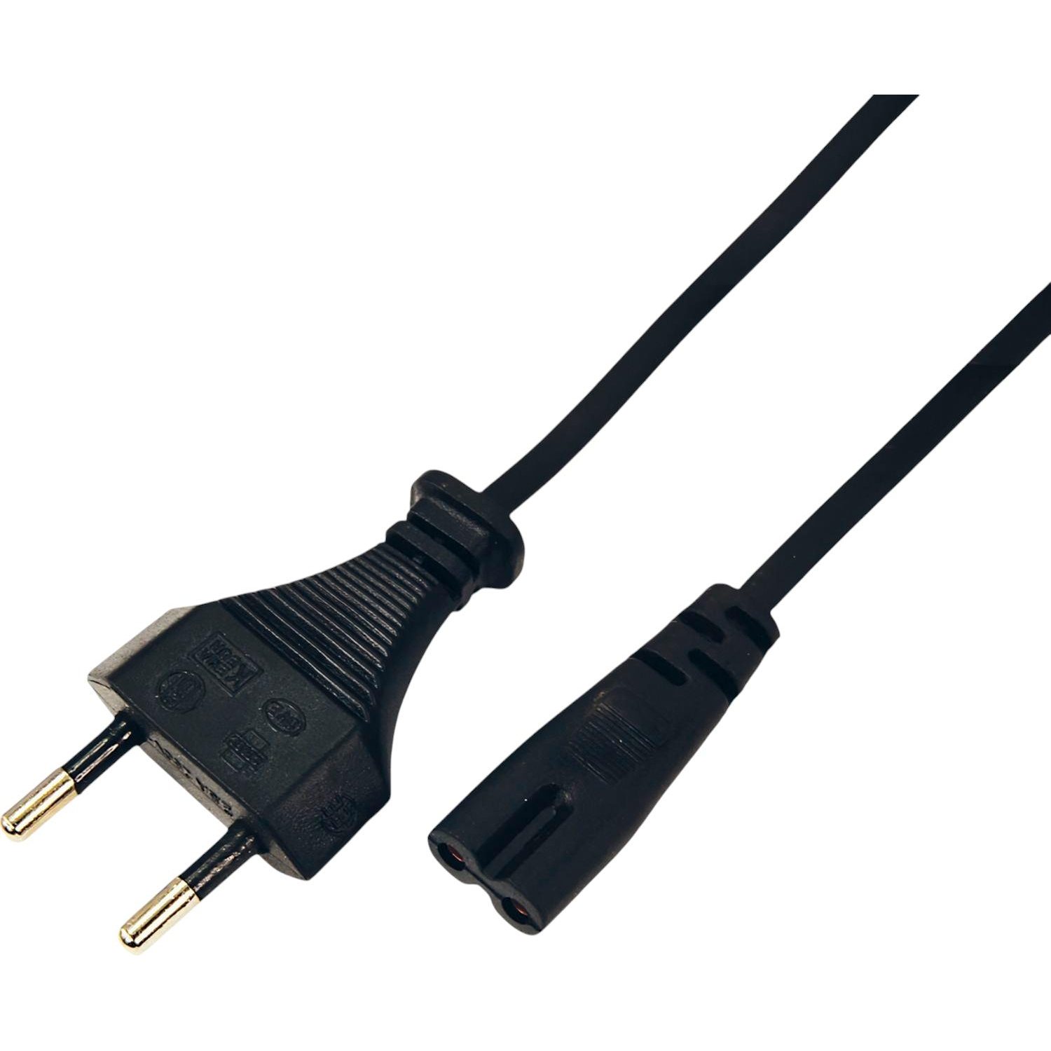 Кабель питания Евро - C7 2х0,5, 1.8 м, Rexant, чер, 11-1101 - фото 2