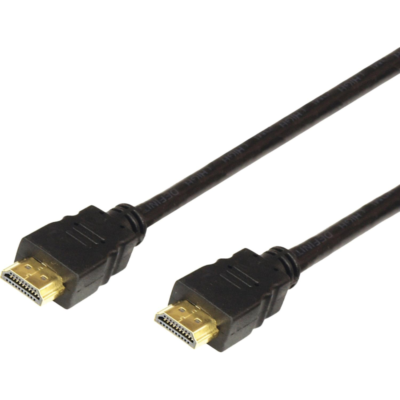 Кабель HDMI - HDMI, М/М, 2 м, v1.4, фер, поз.р, Rexant, чер, 17-6204 - фото 1