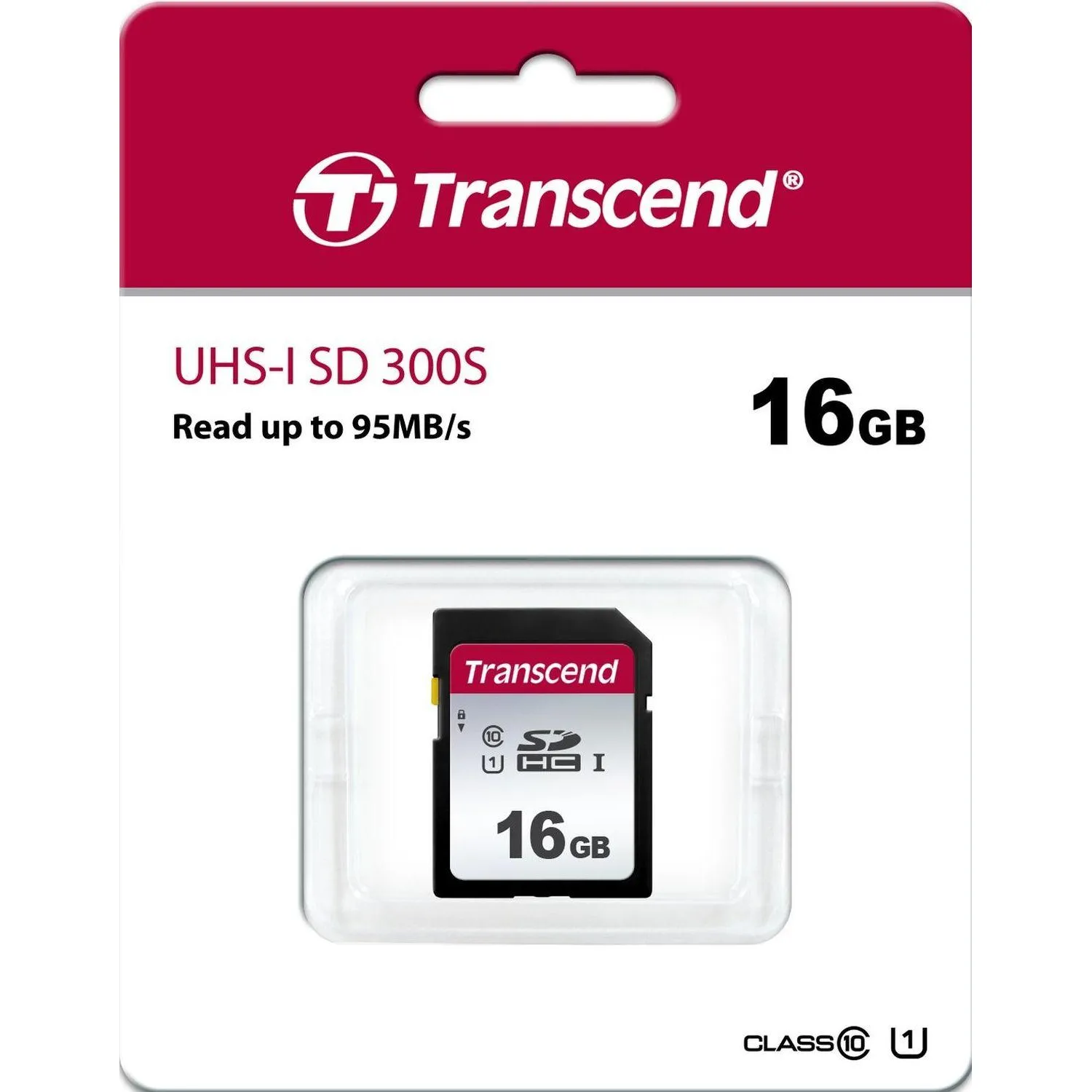 Карта памяти Transcend 300S SDHC 16Gb UHS-I Cl10, TS16GSDC300S - фото 2