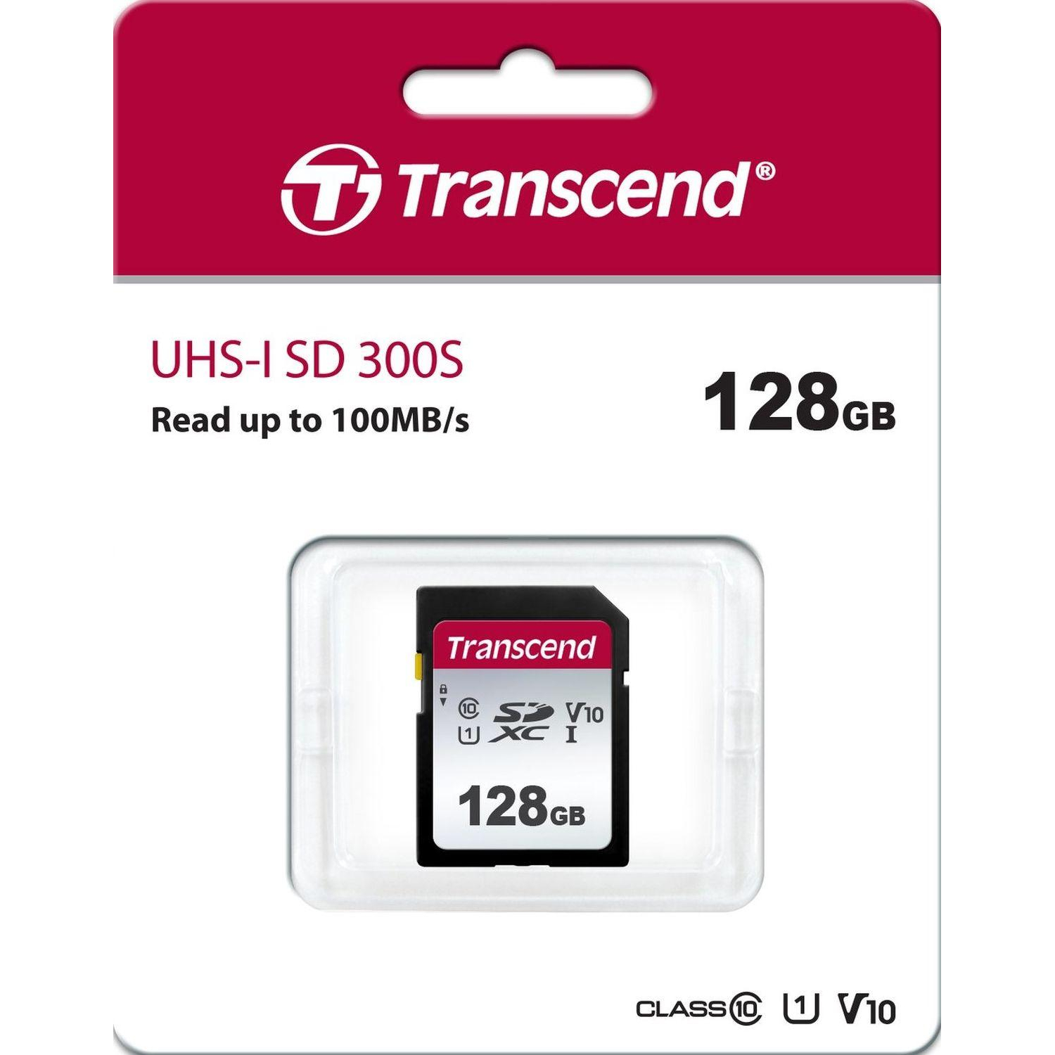 Карта памяти Transcend 300S SDXC 128Gb UHS-I Cl10, TS128GSDC300S - фото 2