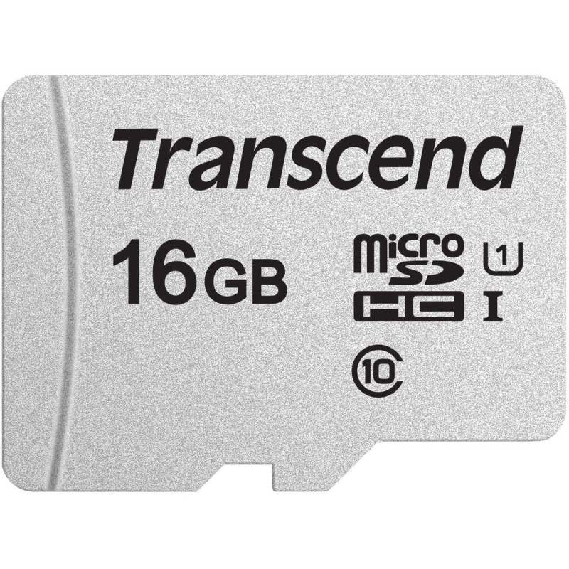 Карта памяти Transcend 300S microSDHC 16Gb UHS-I Cl10 +ад, TS16GUSD300S-A - фото 1